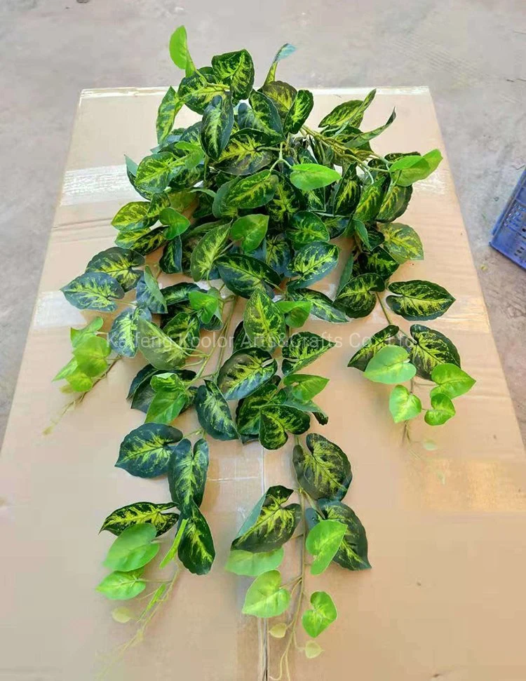 Wholesale Artificial Wall Leaves Evergreen Wall Hanging Artificial Plant Leaves for Decoration