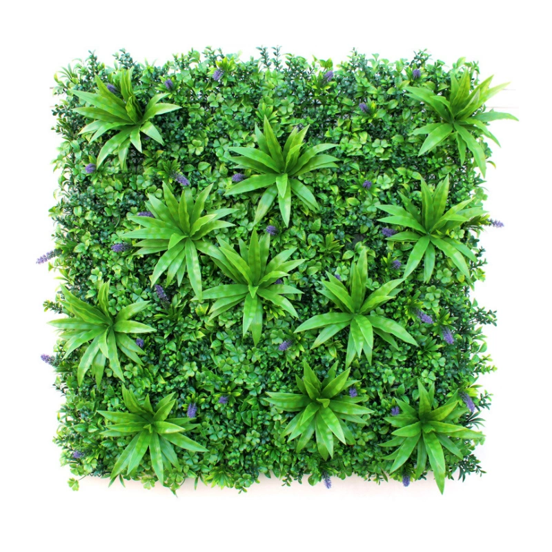 UV Protection 100cm X 100cm Artificial Green Grass Wall