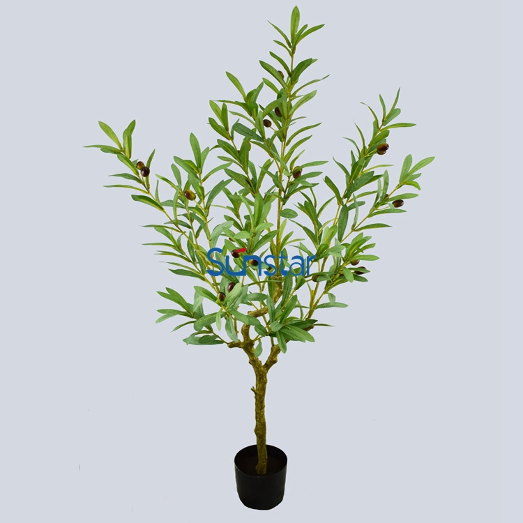 120cm Potted Bonsai Plants Artificial Olive Tree for Outdoor and Home Decoration 51378